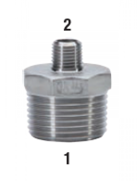 Reduzierdoppelnippel, Typ 245, 1/4" x 1/8"